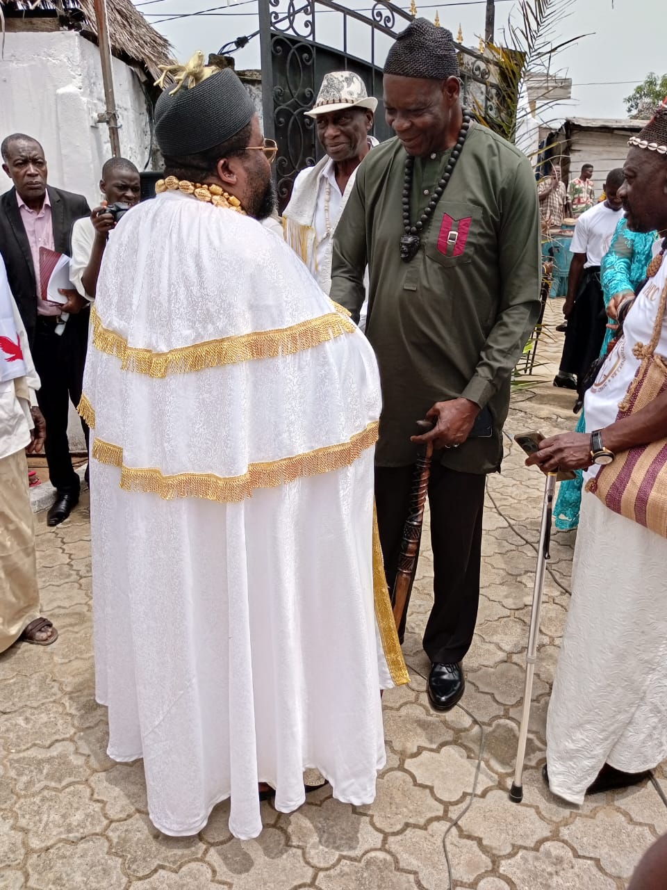Visite du Président du Conseil National des Chefs Traditionnels du Cameroun à Mbanya
